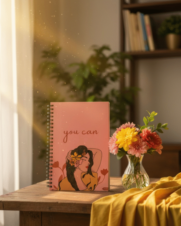 "You Can" A5 Notepad / Wiro-Unruled 160 Pages /Softboard