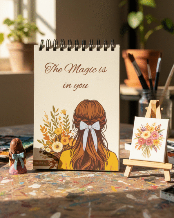 "The Magic is in you" A6 SKETCHBOOK /Wiro-120 Pages/ Hardboard