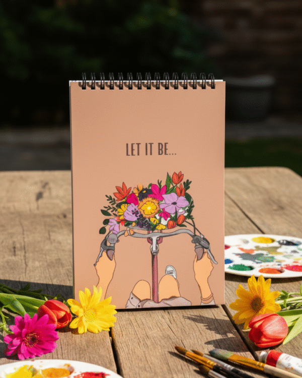 "Let It Be"A5 SKETCHBOOK /Wiro-160 Pages/ Hardboard