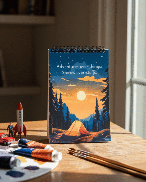 "Adventure"A5 SKETCHBOOK /Wiro-160 Pages/ Hardboard